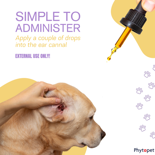 Ear Drops - Herbal Oil Combination for Ear Wax, Irritation and to Deter Mites.