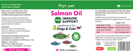 Salmon Oil Plus Immune Support 300ml