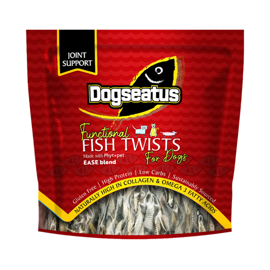 ‍Pet Natural Dogseatus Fish Skin Treats - Joint Support Herb Mix Twists - 500g (100% off)