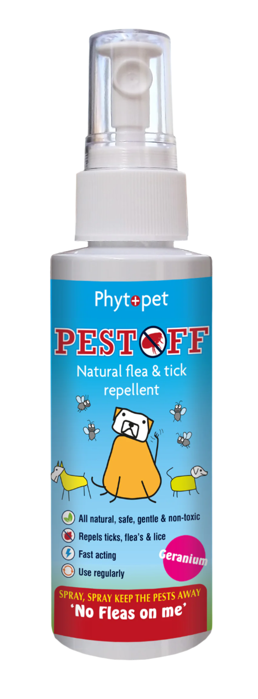 ‍Pest Off 100ml - Natural flea repellent spray (Home & Pet) (100% off)