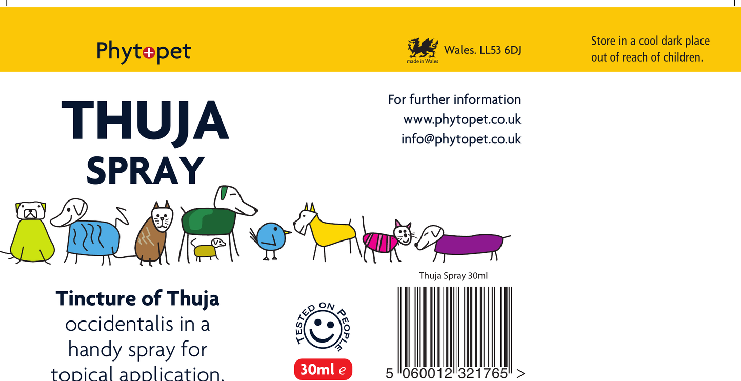 Thuja Spray 30ml | Natural Wart & Sarcoid Spray for Pets & Horses