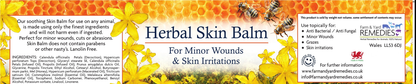 Herbal Honey Skin Balm 150g | Propolis, Calendula & Hypericum for Pets & Horses