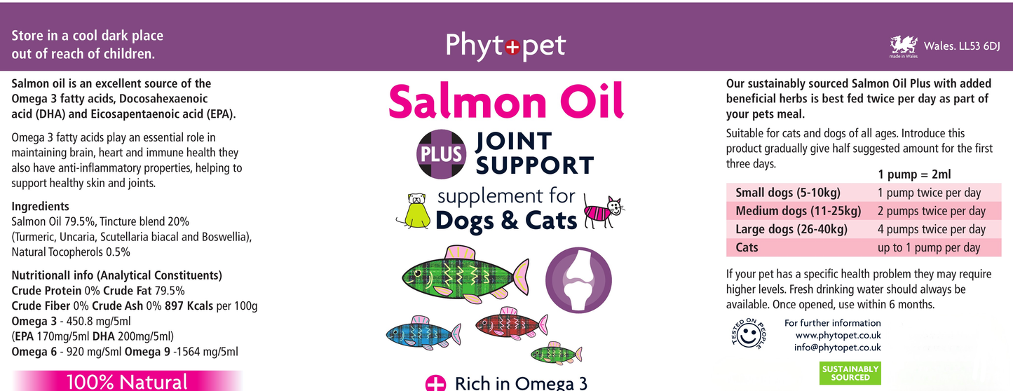 Salmon Oil Plus 300ml - Joint Support