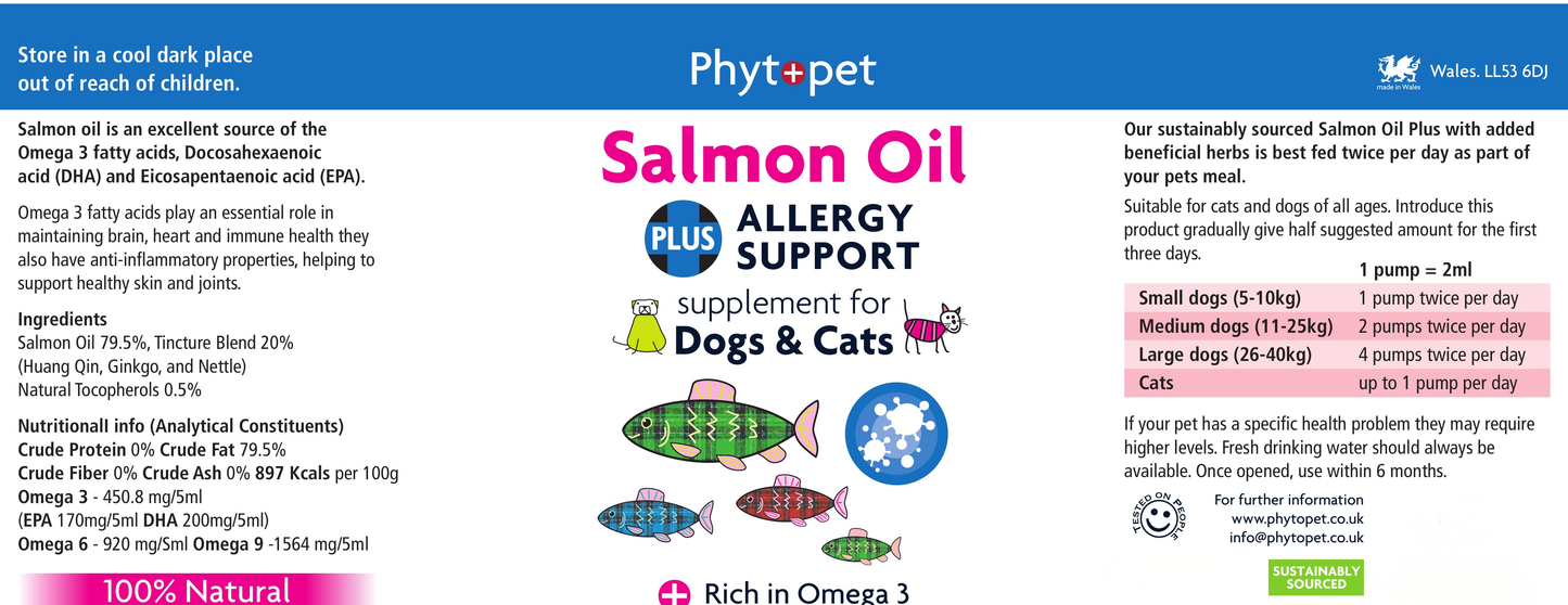 Salmon Oil Plus 300ml Allergy Support