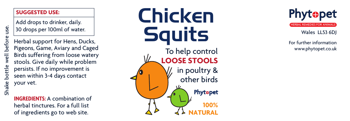 Squits - To help loose stools in Birds