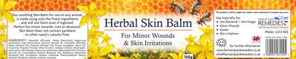 Herbal Honey Skin Balm 150g | Propolis, Calendula & Hypericum for Pets & Horses
